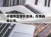 爱游戏ayx平台-中国男篮受伤离场，伤情尚未公布。
