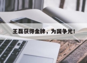 爱游戏平台官网下载电脑版-王磊获得金牌，为国争光！